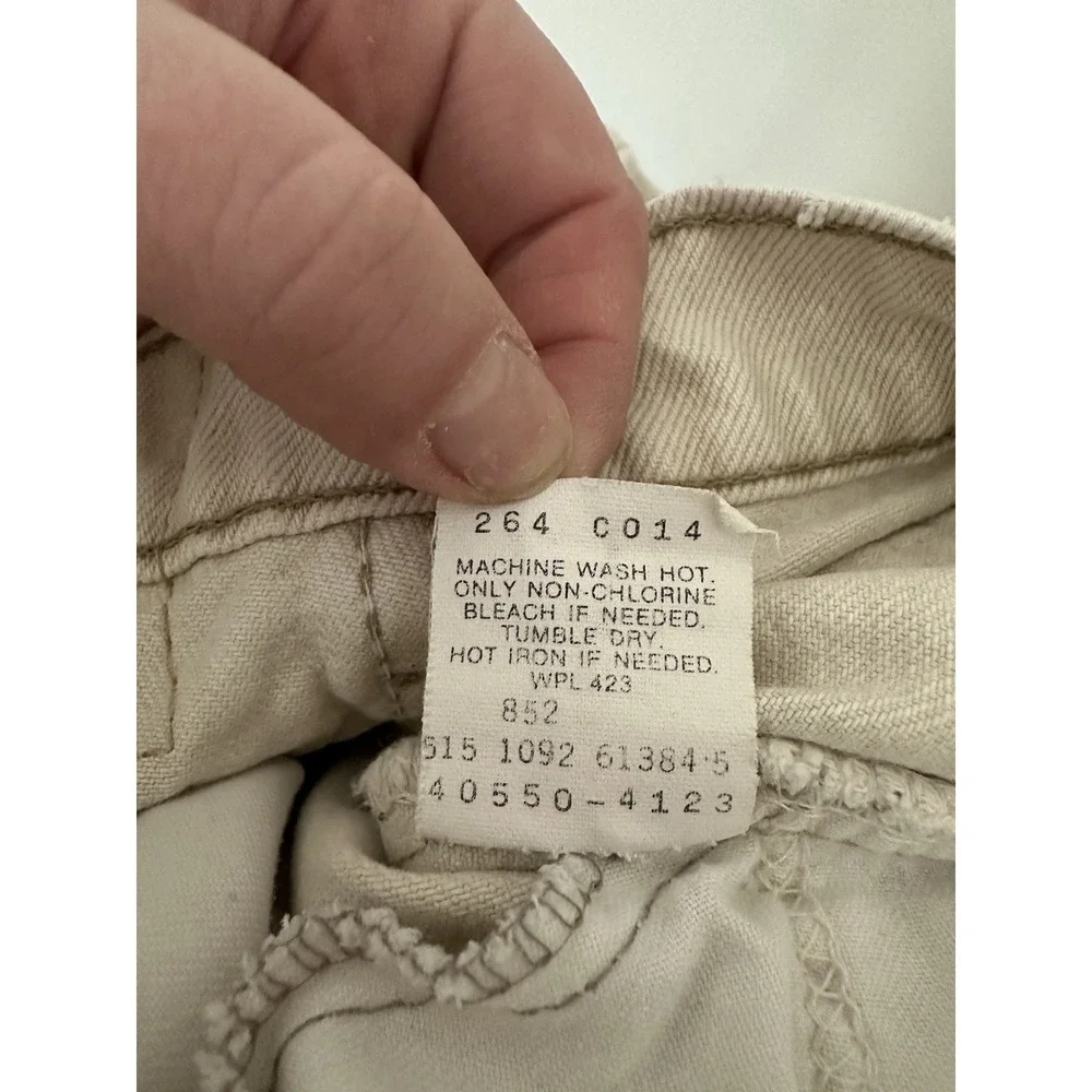VTG Levis 550 W30x32‎ Off White Made In USA 1992 Vintage